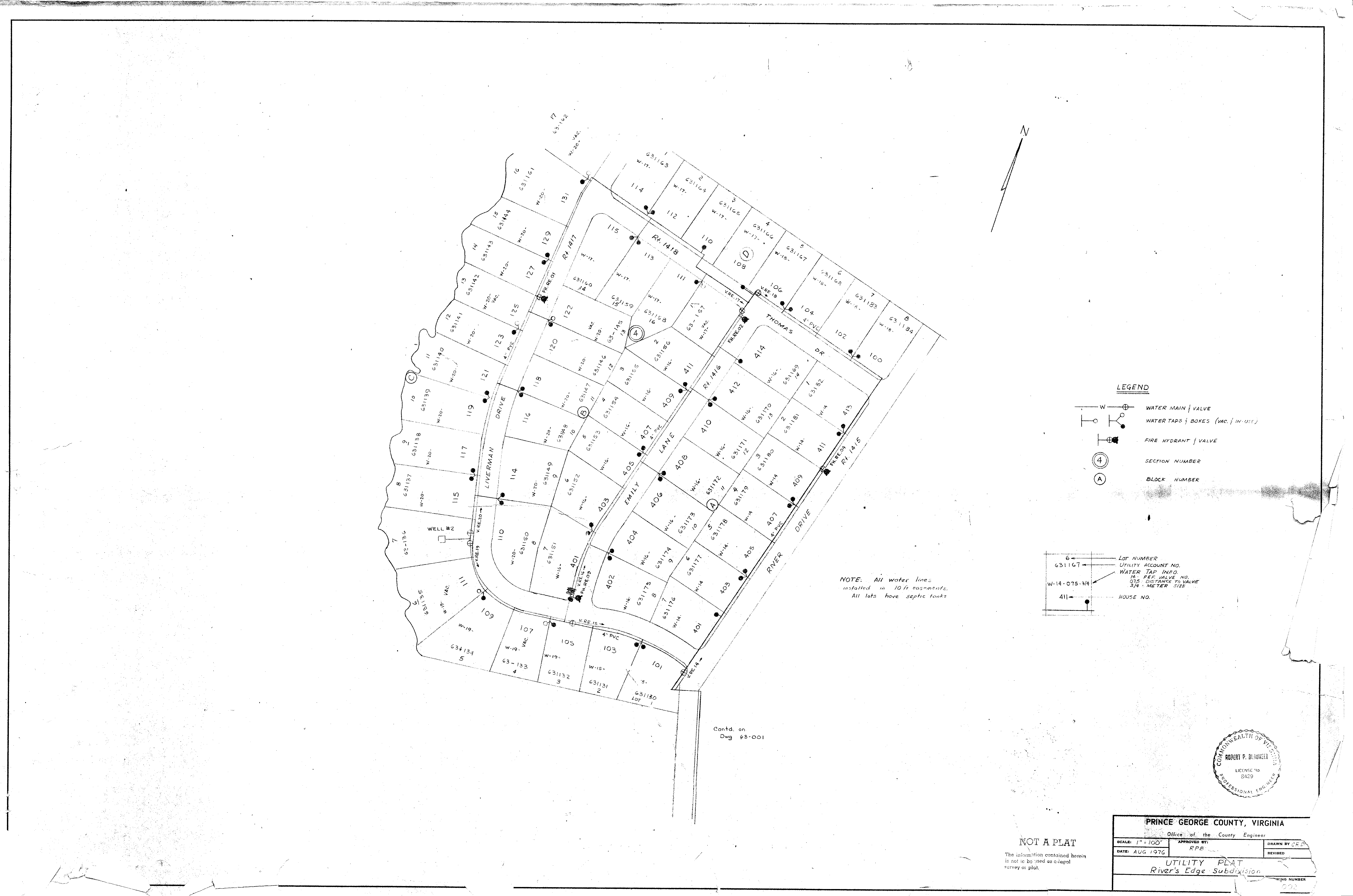 Utilitiesdrawingsrivers Edge Utility Plat 1810